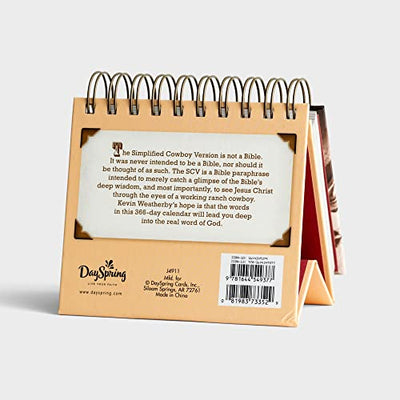 Cowboy Bible Verses: An Inspirational DaySpring DayBrightener - Perpetual Calendar