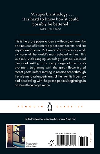 The Penguin Book of the Prose Poem: From Baudelaire to Anne Carson