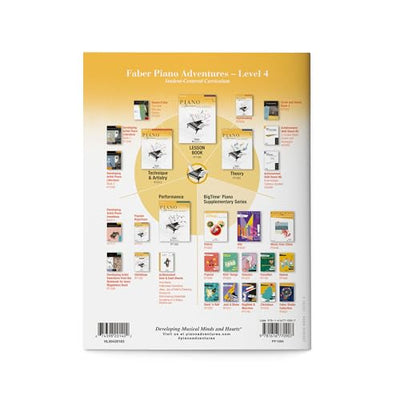 Piano Adventures: Lesson Book- Level 4, 2nd Edition Intermediate Piano Method for Students and Adults Learn Arpeggios Chords and Scales Educational Sheet Music Songbook Faber Piano Book