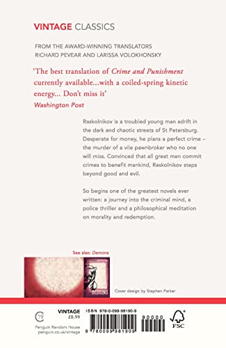 Crime and Punishment — back cover