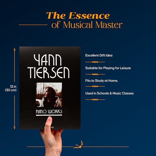 Yann Tiersen - Piano Works: 1994-2003 - Music Sheet Book with 23 Piano Pieces Collection - Classical Piano Music Book from French Composer
