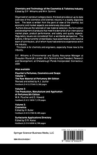 Chemistry and Technology of the Cosmetics and Toiletries
