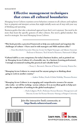 Managing Across Cultures: The Seven Keys to Doing Business with a Global Mindset