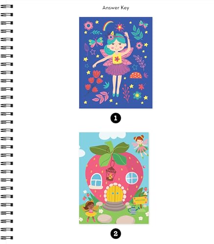 Brain Games - Sticker by Letter: Glitter Fairies: Includes 1 Glitter Sticker Sheet to Complete Each Image!