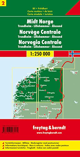 Map-Norway Central (Road Maps)#2 FB (English, German, Italian, Spanish, Norwegian and Dutch Edition)