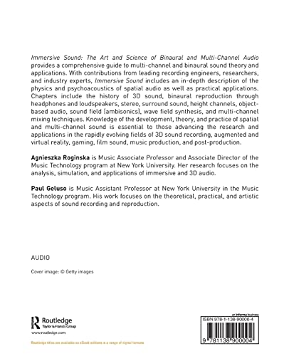 Immersive Sound: The Art and Science of Binaural and Multi-Channel Audio (Audio Engineering Society Presents)