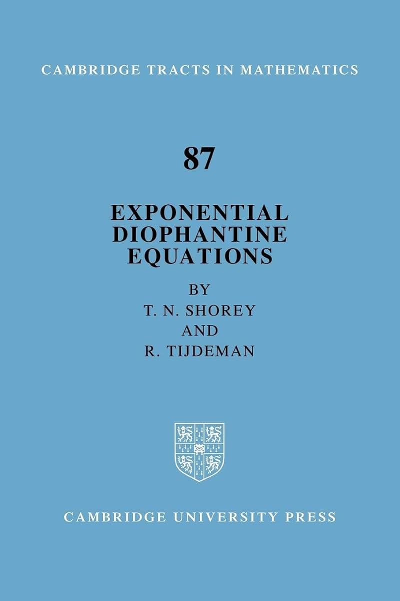 Exponential Diophantine Equations (Cambridge Tracts in Mathematics, Series Number 87)