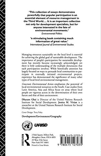 Grassroots Environmental Action (People's Participation in Sustainable Development)