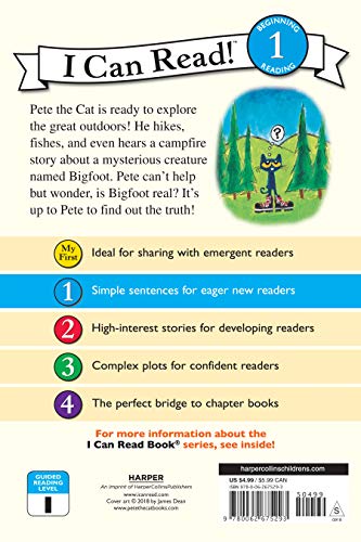 Pete the Cat Goes Camping: A Fun Nature Story for Children (Ages 4-8) (I Can Read Level 1)