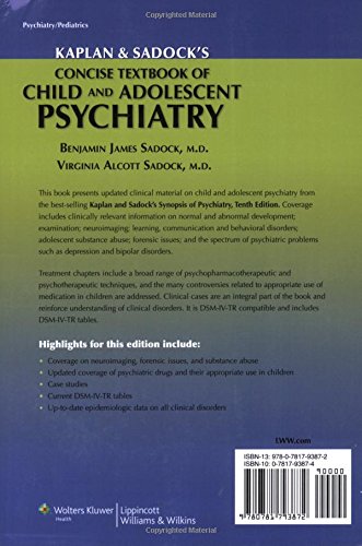 Kaplan and Sadock's Concise Textbook of Child and Adolescent Psychiatry — back cover