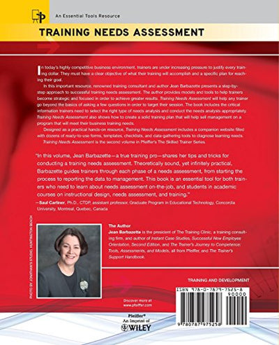 Training Needs Assessment: Methods, Tools, And Techniques
