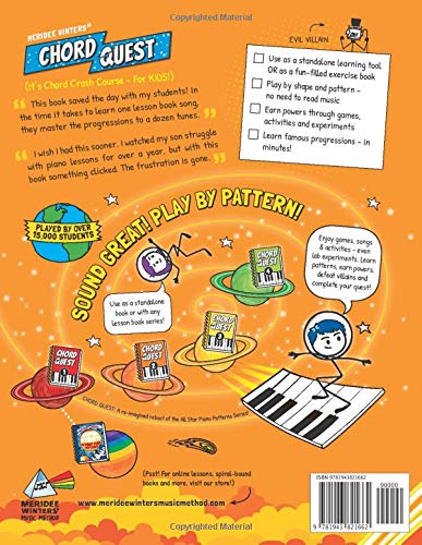 Chord Quest Powerful Piano Lessons Level 2: Easy Keyboard Patterns for Kids (Meridee Winters Chord Quest)