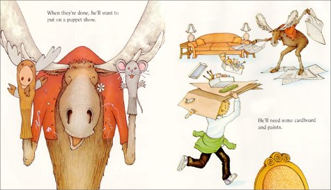 If You Give a Moose a Muffin: A Silly Circular Story About a Mooses Muffin-Fueled Adventure Through the Busy Town — back cover