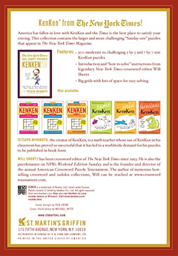 The New York Times Will Shortz Presents Sunday KenKen: 300 Challenging Logic Puzzles That Make You Smarter