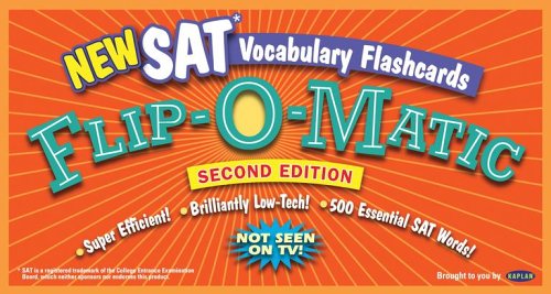 Kaplan SAT Vocabulary Flashcards Flip-O-Matic, 2nd edition b