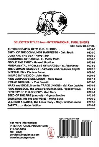 State and Revolution — back cover