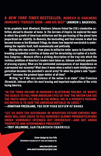 Nemesis: The Last Days of the American Republic (American Empire Project)