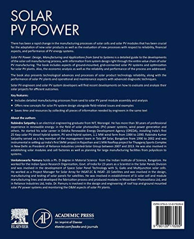 Solar PV Power: Design, Manufacturing and Applications from Sand to Systems