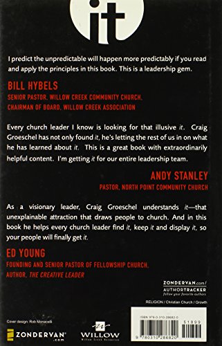 It: How Churches and Leaders Can Get It and Keep It by Groes