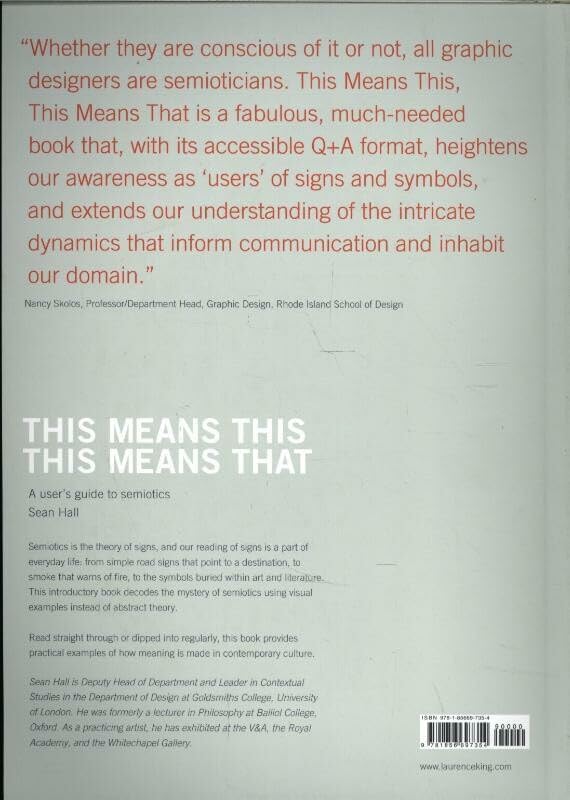 This Means This, This Means That: A User's Guide to Semiotics — back cover