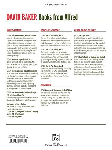 Jazz Improvisation: A Comprehensive Method for All Musicians — back cover