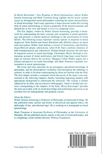 Moral Knowledge?: New Readings in Moral Epistemology