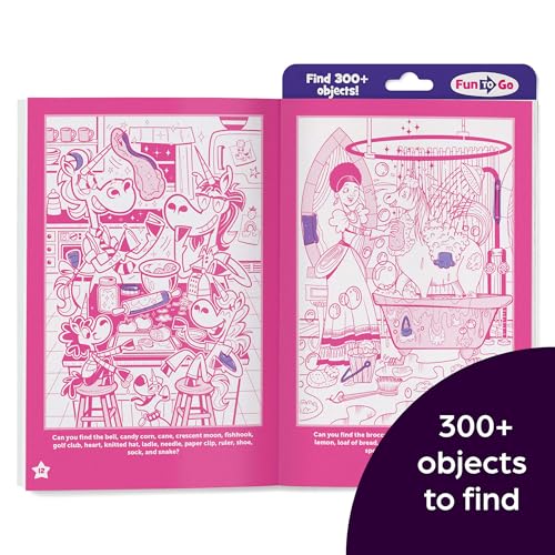 Unicorn Sparkle Hidden Pictures Puzzles: Find Over 300 Hidden Objects in this Unicorn-Themed Seek and Find Book for Kids 6 and Up (Highlights Fun to Go)