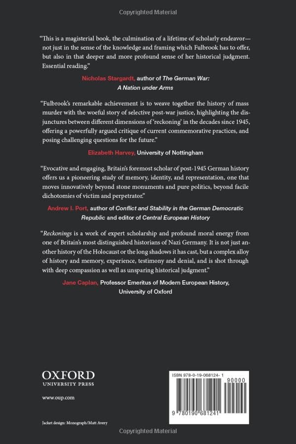 Reckonings: Legacies of Nazi Persecution and the Quest for J
