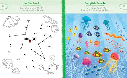 Preschool Activity Book Ocean Animals: 75 Games to Learn Letters, Numbers, Colors, and Shapes (School Skills Activity Books)