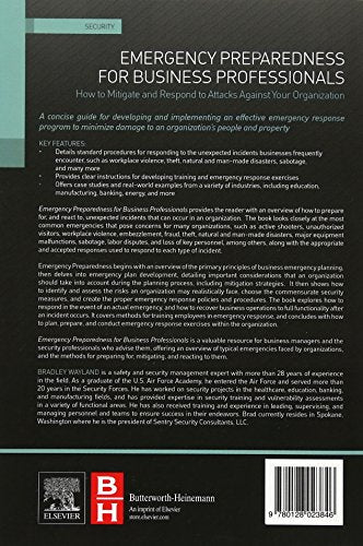 Emergency Preparedness for Business Professionals: How to Mitigate and Respond to Attacks Against Your Organization
