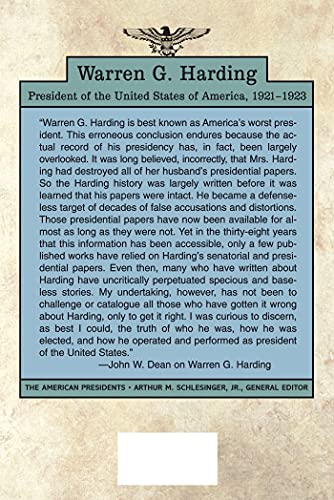 Warren G. Harding: The American Presidents Series: The 29th President, 1921-1923
