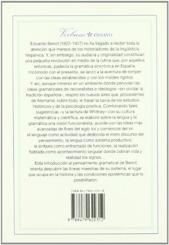 Eduardo Benot: una aventura gramatical (Ensayo) (Spanish Edition)