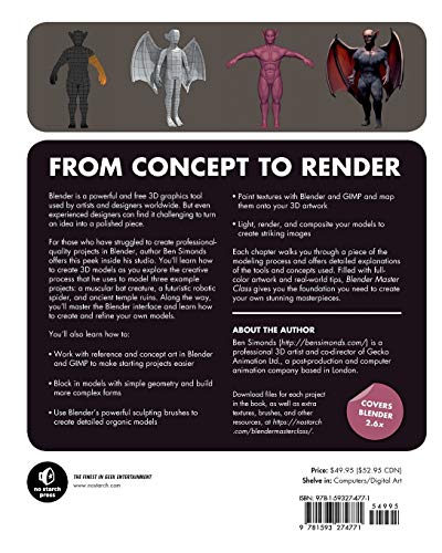 Blender Master Class: A Hands-On Guide to Modeling, Sculpting, Materials, and Rendering — back cover
