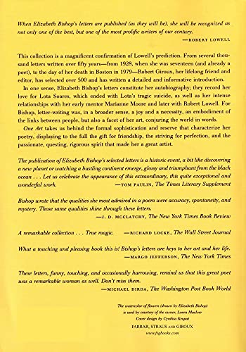 One Art: Letters by Bishop, Elizabeth