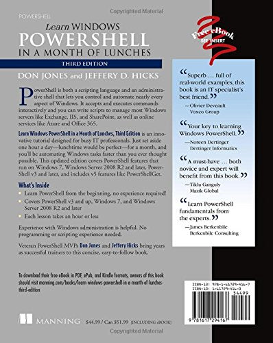 Learn Windows PowerShell in a Month of Lunches