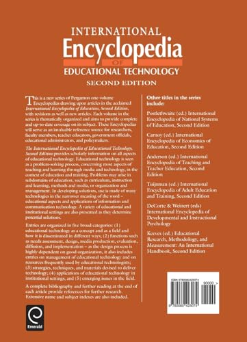 International Encyclopedia of Educational Technology (Resources in Education Series, 5) — back cover