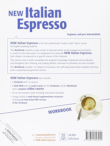 New Italian Espresso Workbook (Beginner & Pre-Intermediate) Italian course for English speakers