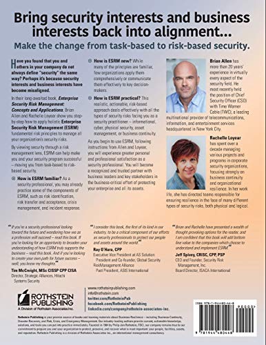 Enterprise Security Risk Management: Concepts and Applications