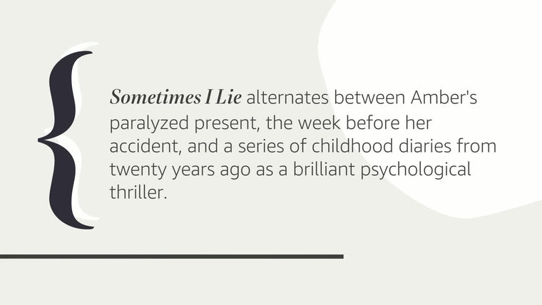 Sometimes I Lie: A Novel — back cover