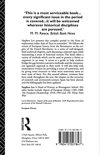 Aspects of European History 1494-1789 (University Paperbacks)