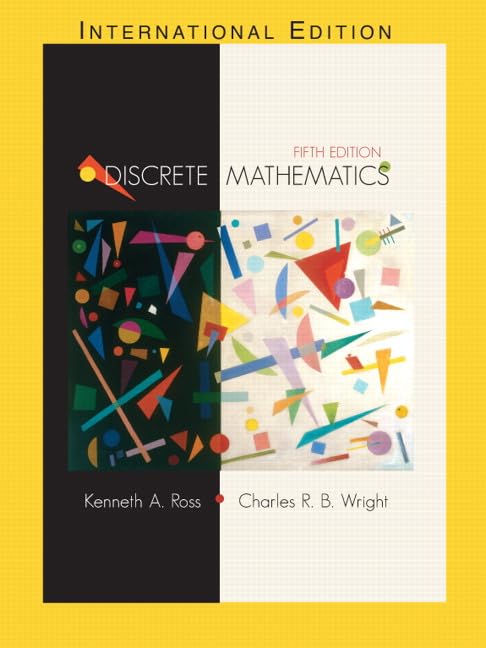 Discrete Mathematics by Ross, Kenneth