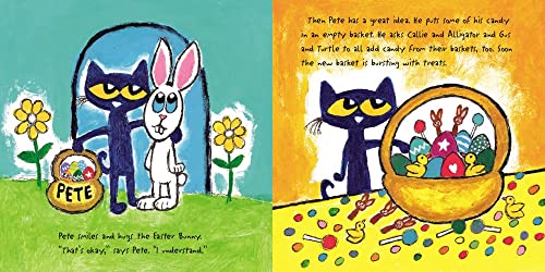 Pete the Cat and the Easter Basket Bandit: An Easter And Springtime Book For Kids - Help Pete and Friends Hunt for the Missing Basket and Learn About Sharing