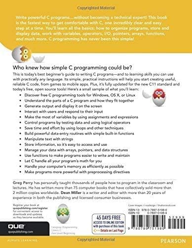 C Programming Absolute Beginner's Guide