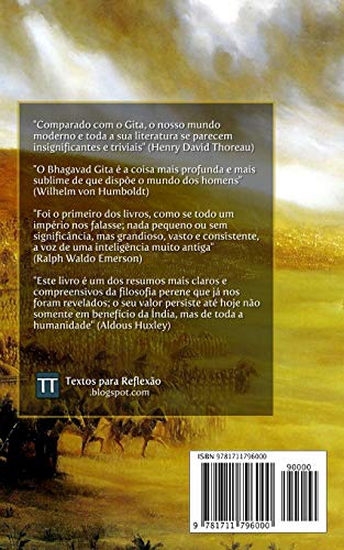 Bhagavad Gita: A sublime cano da Grande Índia (Portuguese Edition)