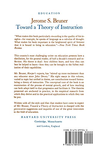 Toward a Theory of Instruction (Belknap Press)