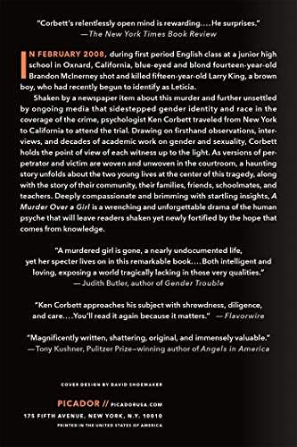 A Murder Over a Girl: Justice, Gender, Junior High — back cover
