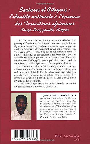 Barbares et citoyens : l'identité nationale l'épreuve des Transitions africaines: Congo-Brazzaville, Angola (French Edition)