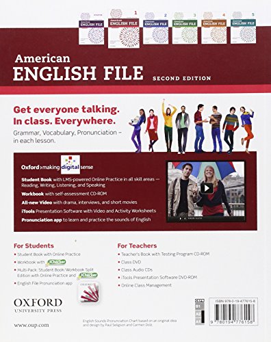 American English File Second Edition: Level 1 Student Book: With Online Practice
