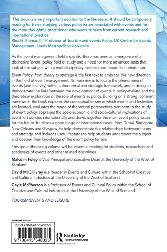Event Policy: From Theory to Strategy