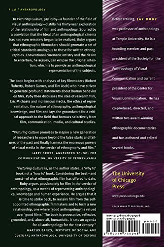 Picturing Culture: Explorations of Film and Anthropology by
